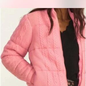 LoveShackFancy Knit Puffer Jacket